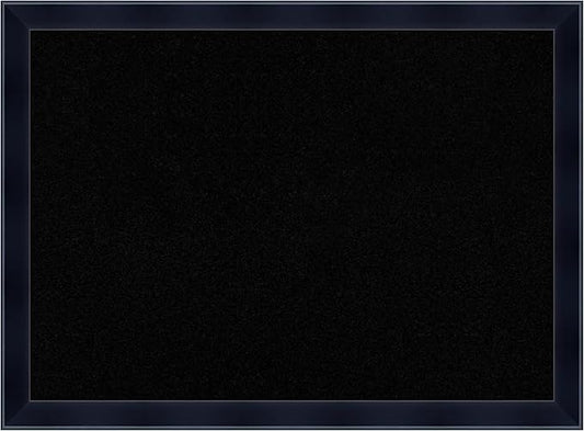 Amanti Art Black Cork Board for Wall, 22x30 Vision Board with Black Wood Frame, Medium Corkboard Office Decor for Home Organization, Modern Corkboard Pinboard to Display Items for Home Organization