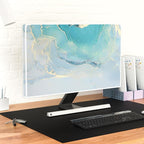 Baocicco Blue Green Marble TV Display Screen Cover 65 Inch Creative Anti-Static Dustproof Monitor Accessories Laptop LCD Cover Modern Screen Television Decoration for LED LCD OLED TVs
