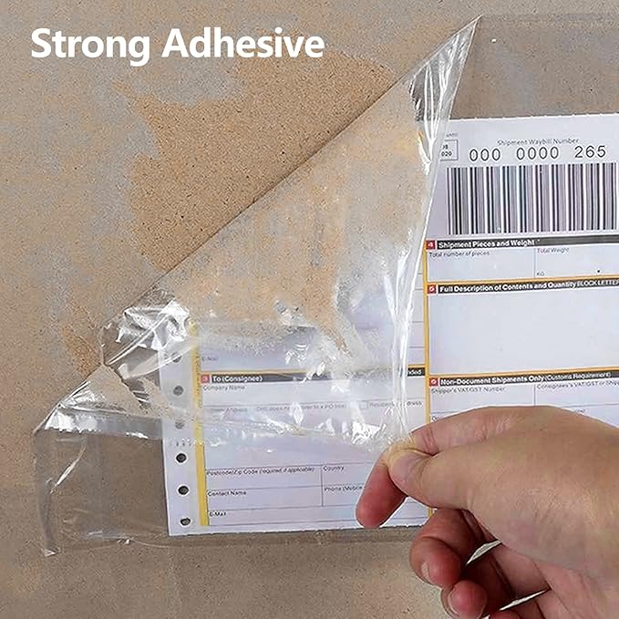 RyhamPaper Packing List Envelopes, Clear 6 x 9 Inches Self Adhesive Shipping Labels Envelope Pouches (100 PCS)