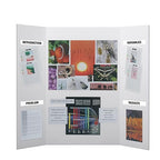 Flipside Products 36” x 48” Project Boards for Presentations, Science Fair, School Projects, Event Displays and Trifold Picture Board, Proudly Made in USA - White - 4 Pack