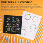 Grabie 12Colors Acrylic Gel Pens&Coloring Book, Medium Point Colored Gel Pens, Acrylic Gel Ink Pen Assorted Colored for Drawing, Note Taking, Bold&Bright Coloring Kit, Set of 12 (Forest Colors)
