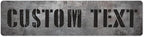 Custom Sign, Custom Street Sign, 11 Font Colors, 13 Font Styles, 4 Hole Options, 22 Sizes, 6x24 Inches, Rust Free DiBound, Fade Resistant, Made in USA by My Sign Center (Grunge Metal)