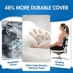 Niceeday Lumbar Support Pillow for Office Chair Car, Gaming Chair Lower Back Pain Relief Memory Foam Cushion with 3D Mesh Cover Ergonomic Orthopedic Back Rest Lower Back Support