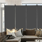 VEVOR Room Divider, 6 Panel Room Divider, Folding Privacy Screen and Portable Partition Divider for Room Separation, Freestanding Room Partitions for Office, Bedroom, Study, Grey