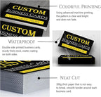 Custom Business Cards Personalized Business Cards for Small Business 300gsm Matte Paper Front & Back Sides Printed 3.5" x 2" - Custom Business Cards1