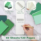 Tenceur 8 Pcs Pocket Notebook Bulk Small 3x5 Inch Spiral Notepads Mini Top Bound Notebook with Lined 120 Pages Ruled Memo Pads for Office College Nurse Essentials Back to School Gift