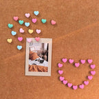 Aoxsie 28pcs Decorative Cute Push Pins Multicolored Heart Thumbtacks Thumb Tacks Pushpins for Bulletin Cork Boards Office Products