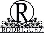 Personalized Metal Name Signs, Split Letter Monogram Wall Art Decor, Durable Steel Family Last Name Decor, Custom Signs Indoor or Outdoor, Personalized Wedding Gifts, Housewarming Gift