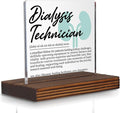 Dialysis Technician Gifts, Thank You Appreciation Plaque for Kidney Care Professionals, Office Desk Decor for Dialysis Staff, Medical Recognition Gift for Tech Week or Graduation PA024