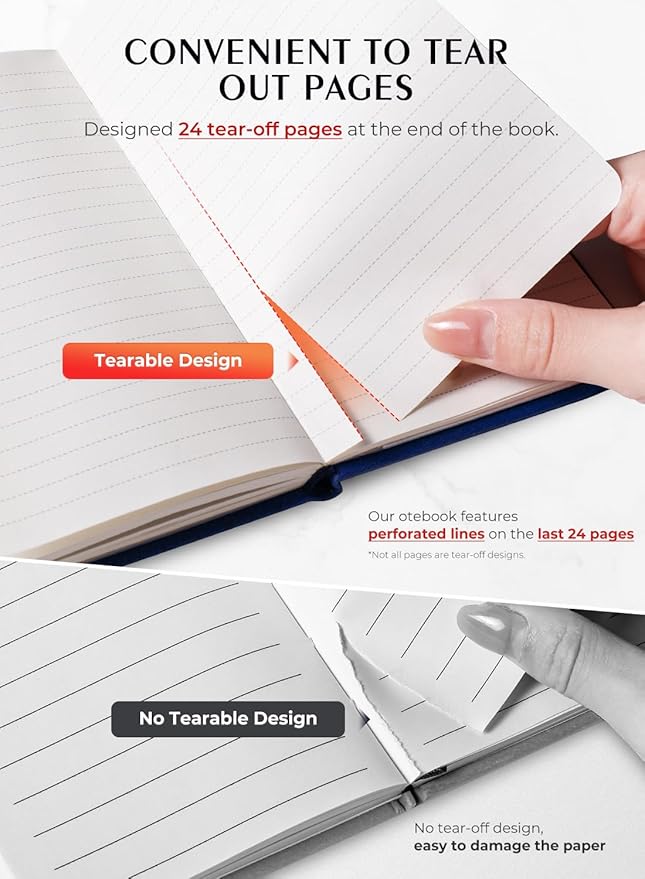 AISBUGUR Pocket Notebook, Small Notebook, 2-Pack Total 320 Pages,3.7" x 5.7" Pocket Notebook (2 Pack, Dark Blue)