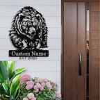 Custom Bear Metal Sign, Custom Bear Metal Wall Art Decor, Personalized Last Name Signs for Home, Rustic Farmhouse Black Wall Decor for Cabin, Bedroom, Living Room, Porch