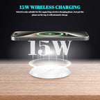 PD 20W USB C Desk Power Grommet with 15W Wireless Charger Cover, Recessed Power Strip with 18W USB A and 2 AC Outlets,Hidden Power Outlets with 6FT Cords for Office, Home, Conference(White)