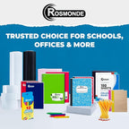 Rosmonde 12 Pack Bulk Composition Notebooks College Ruled, 200 Pages (100 Sheets), 9-3/4 x 7-1/2, Hard Cover College Ruled Notebooks, Assorted Colors Composition Notebook For School, Colors May Repeat