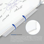 96” x 40 ” Foldable Whiteboard Dry Erase Board Large Tri Folding Whiteboard Magnetic Dry Erase Board, Wall Aluminium Frame and Flip Out Pen Tray for Office, Home