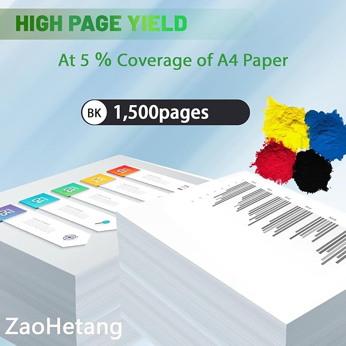 006R04383 Remanufactured C230 C235 Toner Cartridge Compatible for Xerox C235/DNI C230/DNI Color Multifunction Printer(Black)