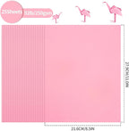 25 Sheets Pink Cardstock - 8.5'' x 11'' Double-sided Cover Card Stock 92lb/250gsm Heavyweight Paper for Art Crafts Scrapbooking Wedding Valentine's Day Cards Party Décor UAP13PK