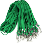Ollain Badge Lanyards Flat Lanyard Swivel Hooks Durably Neck Bulk lanyards with Clip 100 Pack