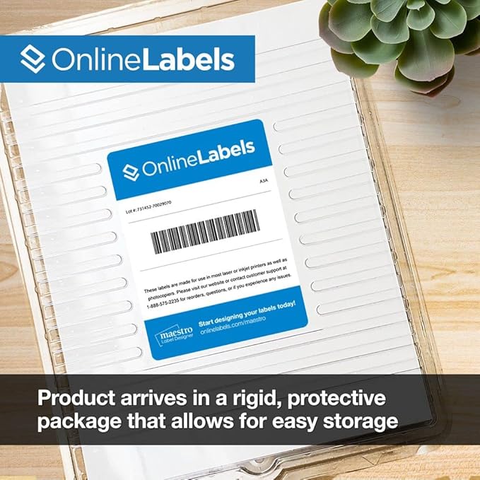 3 x 2 Rectangle Labels - Permanent, White Matte - Wax Melt, Soap, Address Labels - Pack of 2,500 Labels, 250 Sheets - Inkjet/Laser Printers - Online Labels