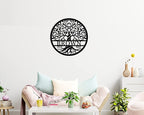 Personalized Tree of Life Metal Wall Sign, Custom Tree of Life Wall Art, Personalized Anniversary Wedding Gifts, Custom Metal Name Sign, Personalized Metal Name Sign Personalized Mothers Day Gift