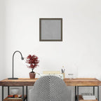 Amanti Art Grey Framed Magnetic Board 13x13 X-Small Vision Board for use with Magnets, 100% Metal Sheet to Display Items as Office Decor or for Home Organization in mudroom, Kitchen or Kids Room