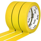 DOAY 3 Pack Yellow Painters Tape - Masking Tape 1 Inch Wide - Multi-Surface, Smart Adhesion, Indoor & Outdoor - 270FT Total - Paint Tape for DIY, Labeling, Art, Car, General Purpose (#3910)