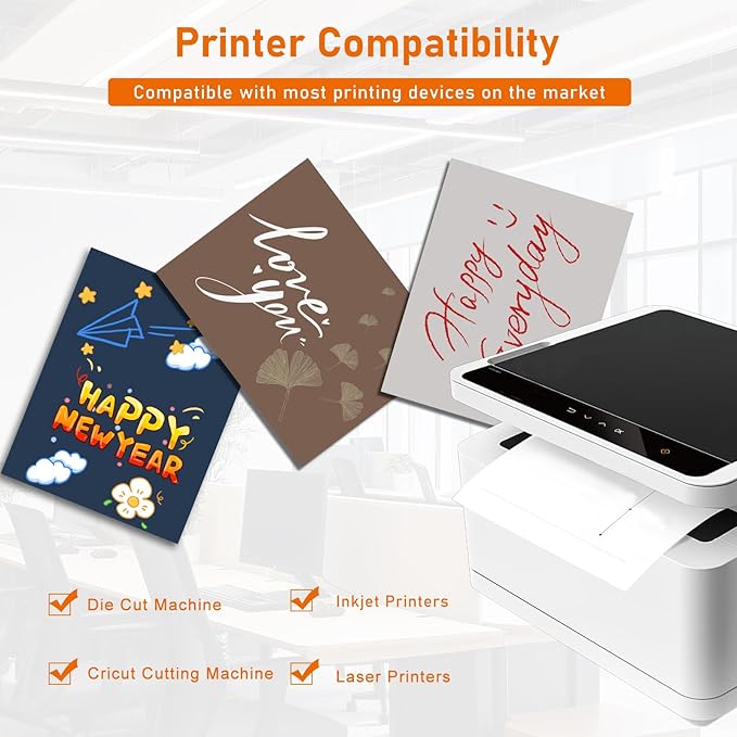 100 Sheets Grey Cardstock 8.5 x 11 Certificate Paper, 75lb Gray Card Stock Printer Paper for Wedding, Crafting, Memus, Making Cards，Invitations