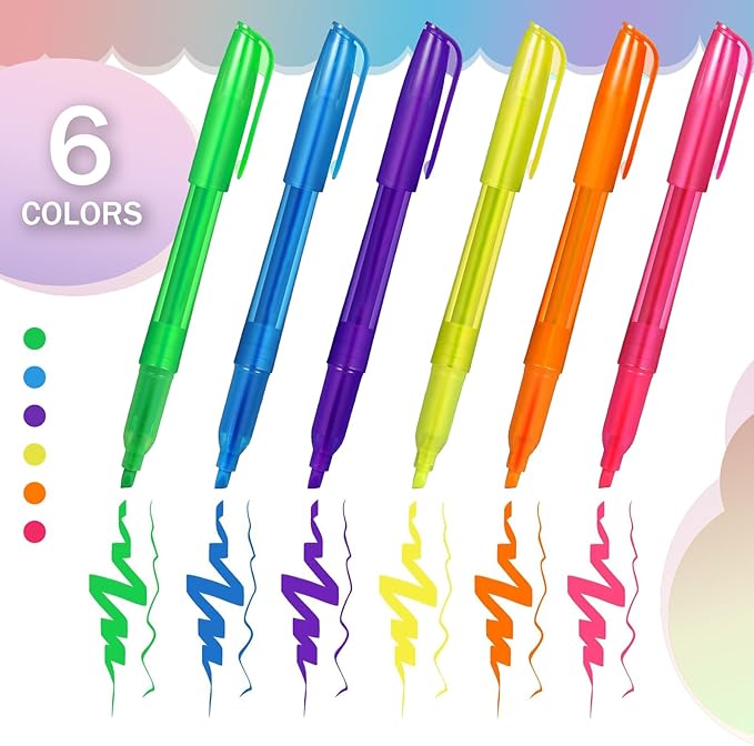 180 Pcs Highlighter Bulk Chisel Tip Multicolor Fluorescent Markers for School Office Classroom Supplies