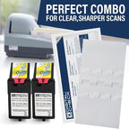 Triplenet Pricing Ink Cartridge Bundle with 2 Black Multi-Line Print 82-2120-984 and 15 Scanner Cleaning Cards and Sheets, Ideal Bundle for Businesses Needing Reliable C6GQRY55T9