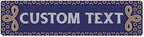 Custom Sign, Custom Street Sign, 11 Font Colors, 13 Font Styles, 4 Hole Options, 22 Sizes, 6x24 Inches, Rust Free DiBound, Fade Resistant, Made in USA by My Sign Center (Fauxsaic 1)