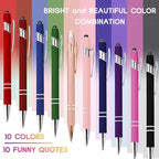CRME Best Inspirational Pen Motivate Oneself Fun Office Supplies Fancy Gift Pen Office Gifts for Coworkers Meaningful Inspirational Gifts for Back-to-School Season,Holidays