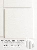 Bumusty Large Cork Board 36"x24" Alternative - 6 Pack Felt Wall Tiles with 40 Safe Removable Adhesive Tabs, 30 Pushpins, Cork Boards for Walls Pin Board Bulletin Board Office Decor (Milky White)