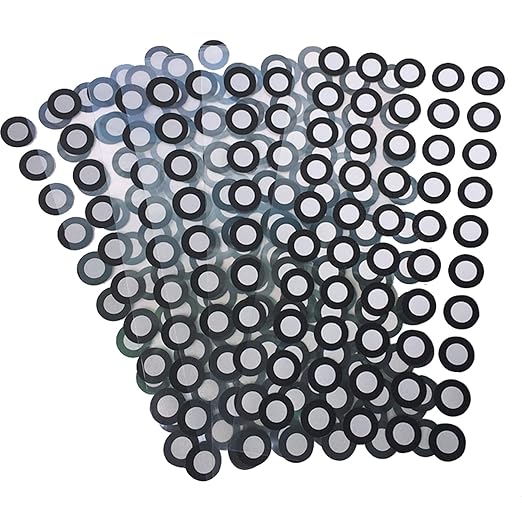 3D Scanning Tracking Markers Dots,6mm Diffuse Reflection 3D PositioningTarget Stickers,HogarDeco Reference Point Markers for Industrial and Interest Optical 3D Scanner (300pcs, Inner 6mm Outer 10mm