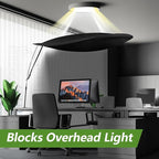 55 Inch Office Cubicle and Desk Shade – Blocks Light and Air Conditioning Airflow, Creates a Private and Comfortable Workspace