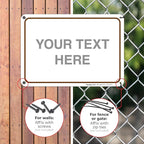 Custom Sign, Personalized Metal Signs, Customize for Office, Business, Workplace, Home, Airbnb, Delivery Brown Signs, 10x7 Inches, Rust Free .040 Aluminum, Fade Resistant, Made in USA by Sigo Signs