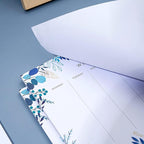 2 Pack Weekly Planner Notepad Tear Off Set of 2 Weekly Calendar Pad 52 Undated To Do List Notepad Desk Planning Pads Productivity Tracker for Work School Home Goals Notes Schedule Ideas, Blue