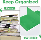 Two Pocket Folders, PANDRI 30 Pack 2 Pocket Folders, Letter Size Paper File Folder for School Office Home Business, Green