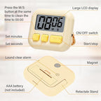 Weewooday 24 Pcs Digital Kitchen Timer Magnetic Timer Bulk On/Off Switch Minute Second Count up Countdown Loud Alarm for Exercise Cook Baking (Candy Green,Eggshell Yellow)