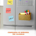 BEYGORM Magnetic Dry Erase Marker Holder for Whiteboard,Non-slip Acrylic Magnet Pen Holder for Fridge Refrigerator,Locker Organizer for Work,Locker Accessories,Pencil Cup for Desk(Gold)