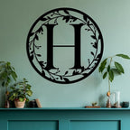 Personalized Metal Name Signs, Split Letter Monogram Wall Decor, Custom Last Name Sign, Family Name Sign for Outdoor, Personalized Wedding Gift, Garden Decor, Metal Wall Art, Housewarming Gift (MonogramDesign_9)