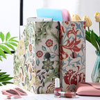 PerKoop 12 Pcs Magazine File Holder Foldable Decorative Cardboard File Folders 6 Patterns Floral Colored Magazine Rack with Printable Sticker Labels for School Office Home Desk (Floral)