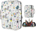 YOUSHARES Colored Pencil Case 220 Slots Pen Case Organizer With Handy Wrap & Zipper, Multilayer Holder for Prismacolor Colored Pencils & Gel Pen (Forest)