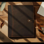Leather Village Leather Portfolio Organizer - Professional Business Padfolio for Men & Women - Stylish Document Card Holder, Resume Folder, Folio for A4/Letter Size Writing Legal Pad, Brown