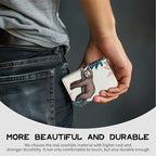 BWEGRHE Cute Credit Card Holder with Zipper, Sloth RFID-Blocking Card Case Small Wallet for Women Men, Multi-slot Card Organizer Case Travel Accordion Wallet