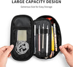 Soccer Texture Pencil Case Big Capacity Storage Pencil Pouch Stationery Bags With Zipper Portable Pen Holder Box Organizer For Boys Girls Teens Student College School Office Supplies
