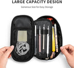 HKHEHOP Soccer Ball Cool Sport Pencil Case Big Capacity Storage Pencil Pouch Stationery Bags With Zipper Portable Pen Holder Box Organizer For Boys Girls Teens Student College School Office Supplies