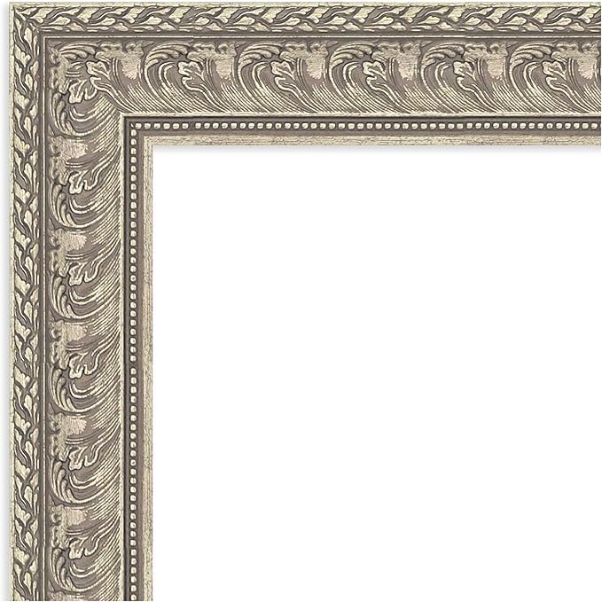 Amanti Art Silver Framed Magnetic Board 23x23 Small Vision Board for use with Magnets, 100% Metal Sheet to Display Items as Office Decor or for Home Organization in mudroom, Kitchen or Kids Room