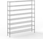 Regal Altair 14" Deep x 72" Wide x 86" Height Wire Shelving Kit | 8-Tier | NSF Commercial Storage Rack Unit