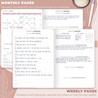 Clever Fox Self-Care Journal – Wellness & Daily Reflection Notebook – Mental Health & Personal Development Journal – Self-Care, Meditation & Mood Journal for Women & Men – Large (Peach Pink)
