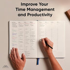 Hourly Planner & Appointment Book (8.5” x 11”) - Premium Hourly Planner with Daily Schedule & 30-Minute Time Slots for Better Time Management by PRODUCTIVITY STORE (A4, Navy)