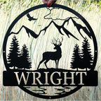 Custom Deer Outdoor Cabin Sign | Mountain Decor | Hunting Gift for Men | Outdoor for Men | Custom Deer Name Sign | Buck Deer Hunter Gift | Deer Name Sign | Fathers Day Gift | Gift for Him | Cabin Sign
